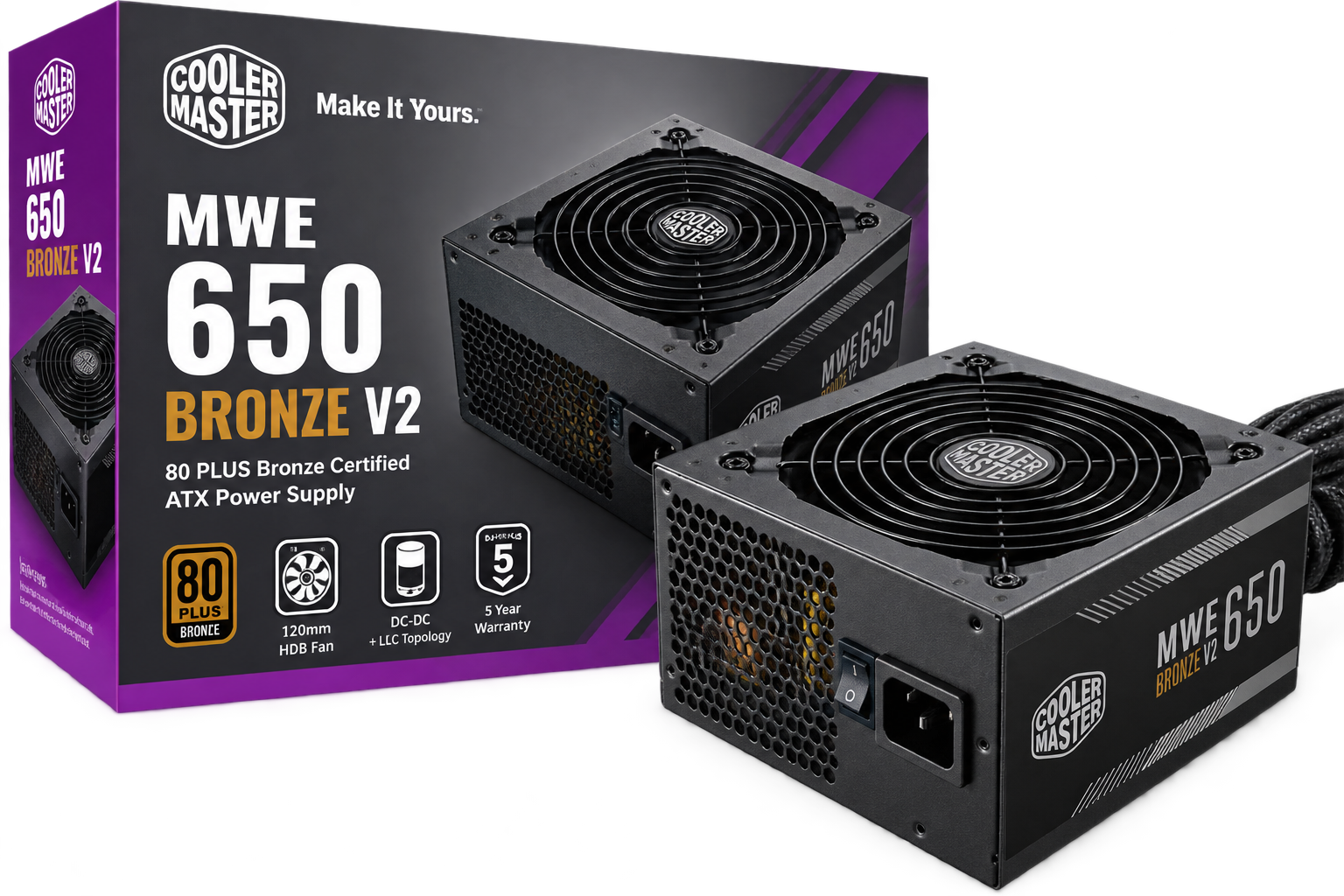 Illustrative power supplies artwork for MWE 650 Bronze V2